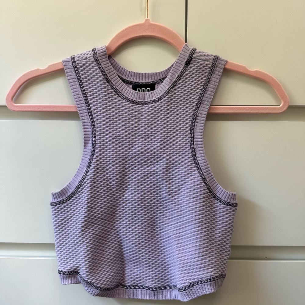 BDG Textured Lavender Tank Top